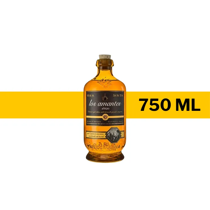 MEZCAL LOS AMANTES AÑEJO ESPADIN 750 ML
