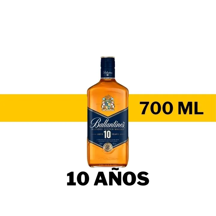 WHISKY BALLANTINES 10 AÑOS 700 ML