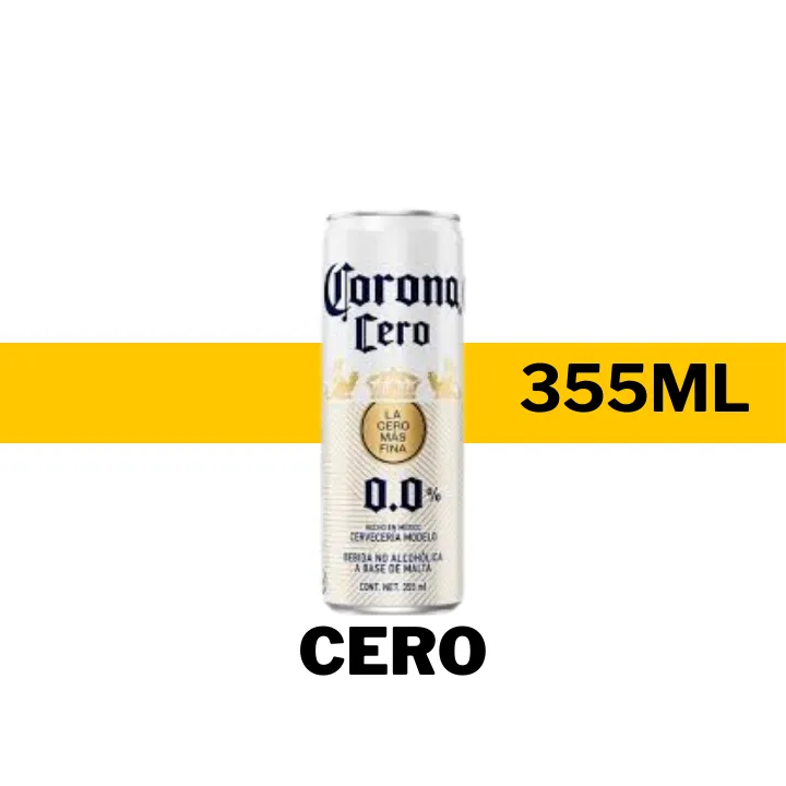 CERVEZA CORONA CERO 355 ML - LATA