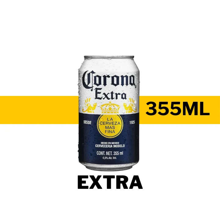 CERVEZA CORONA EXTRA 355 ML - LATA 