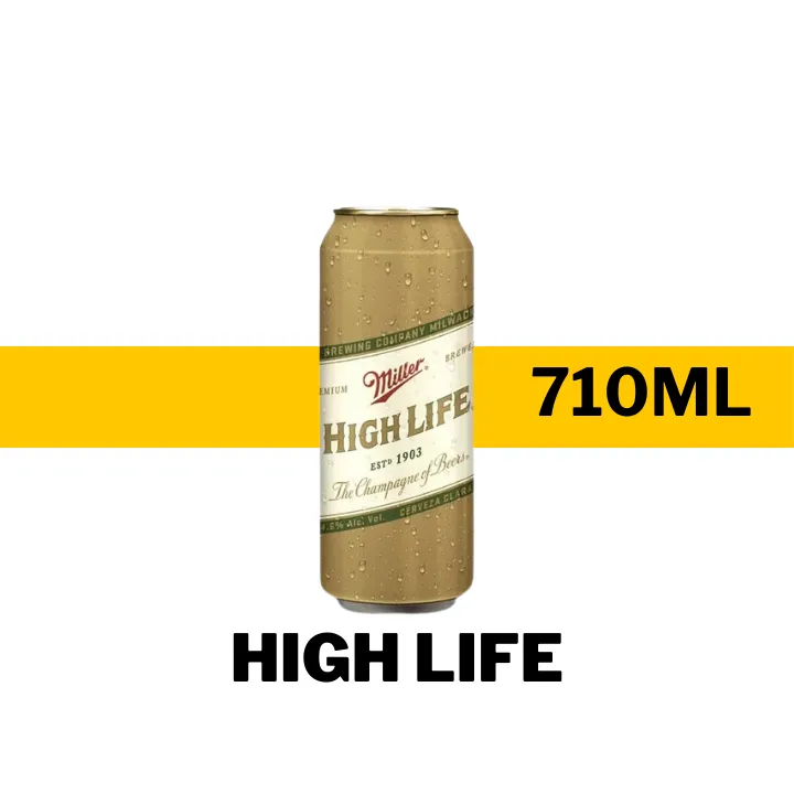 CERVEZA MILLER HIGH LIFE 710 ML LATA