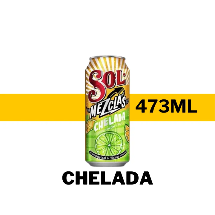CERVEZA SOL MEZCLAS CHELADA 473 ML - LATA