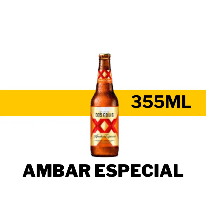 CERVEZA XX AMBAR ESPECIAL 355 ML - BOTELLA NR