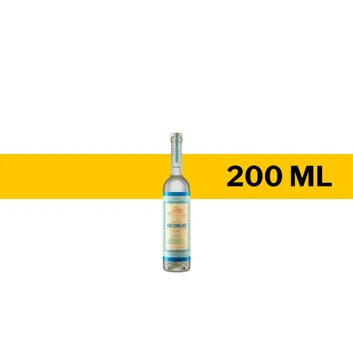 MINI MEZCAL 400 CONEJOS ESPADIN JOVEN 200 ML