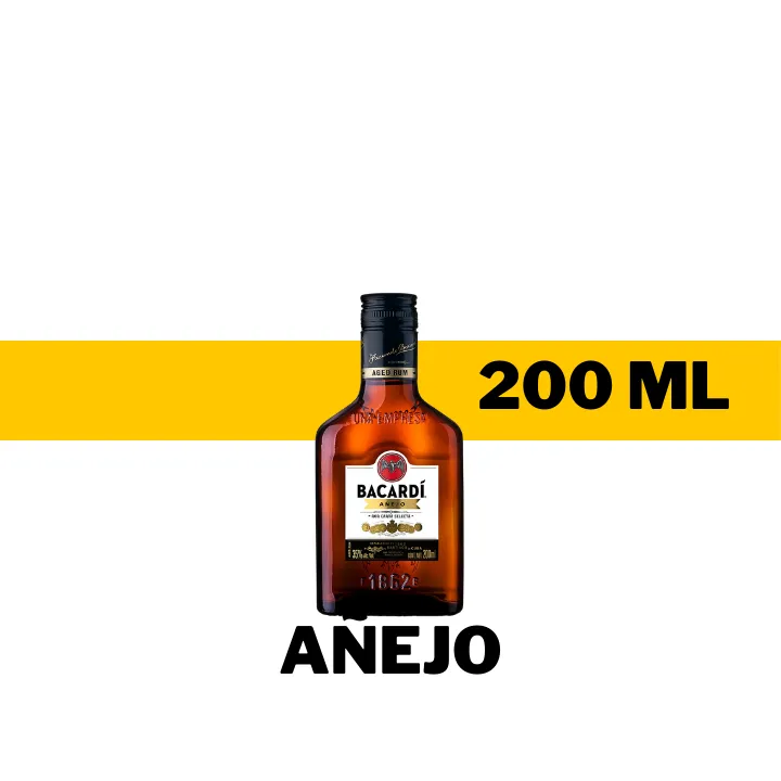 PACH RON BACARDI AÑEJO 200 ML