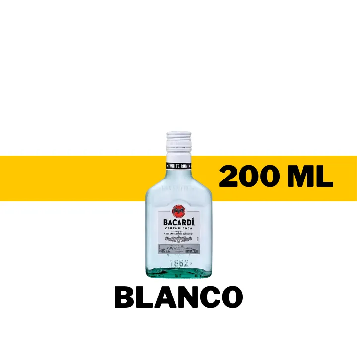 PACH RON BACARDI BLANCO 200 ML