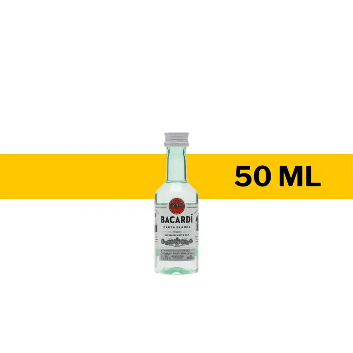 MINI RON BACARDI BLANCO 50 ML