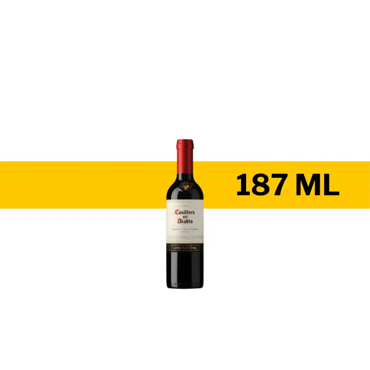 MINI V.T.C. CASILLERO DEL DIABLO VINO TINTO 375 ML