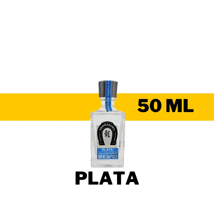 MINI TEQUILA HERRADURA PLATA 50 ML