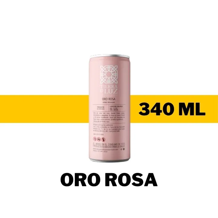 V.R.M. TIERRA DE LUZ ORO ROSA 340 ML - LATA