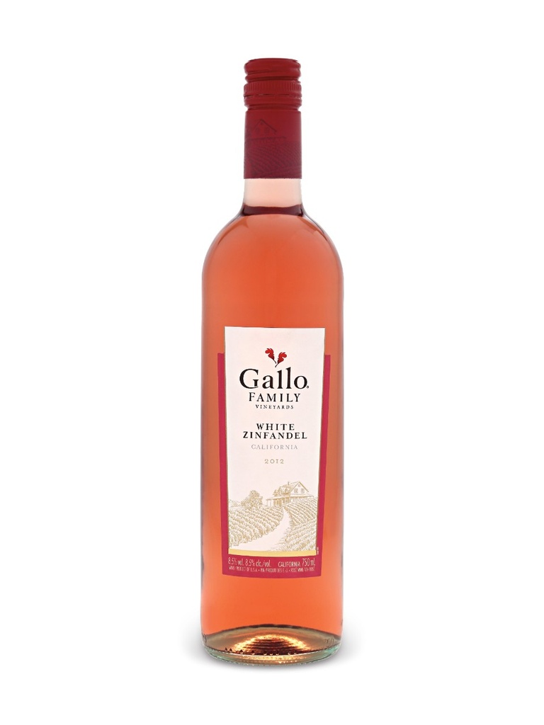 V.R.U. GALLO FAMILY WHITE ZINFANDEL 750 ML