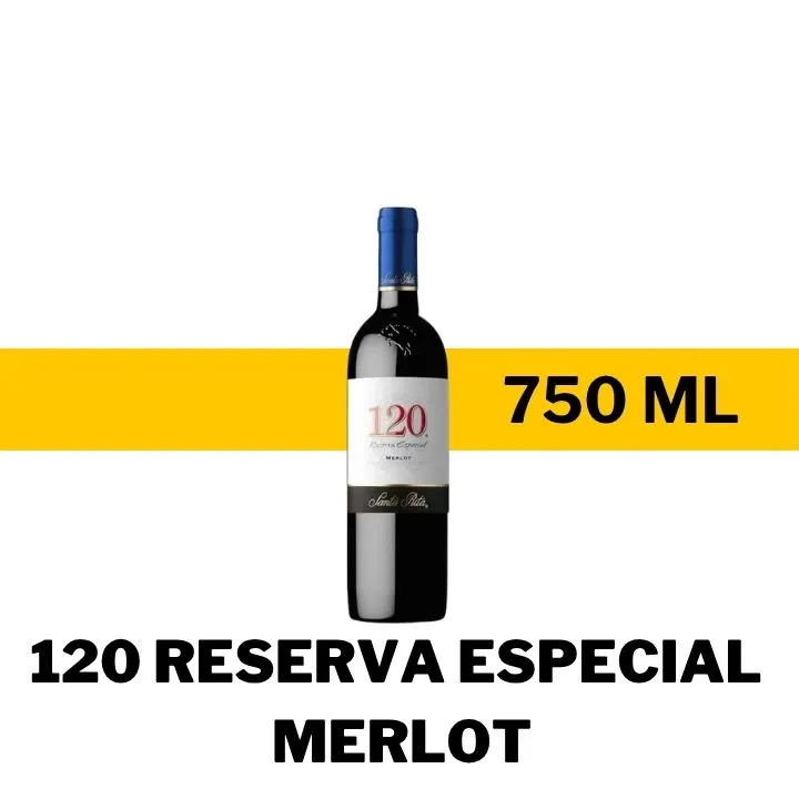 V.T.C. SANTA RITA 120 RESERVA ESPECIAL MERLOT 750 ML