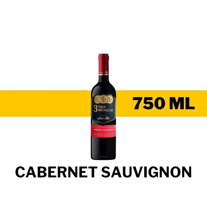 V.T.C. 3 TRES MEDALLAS CABERNET SAUVIGNON 750 ML