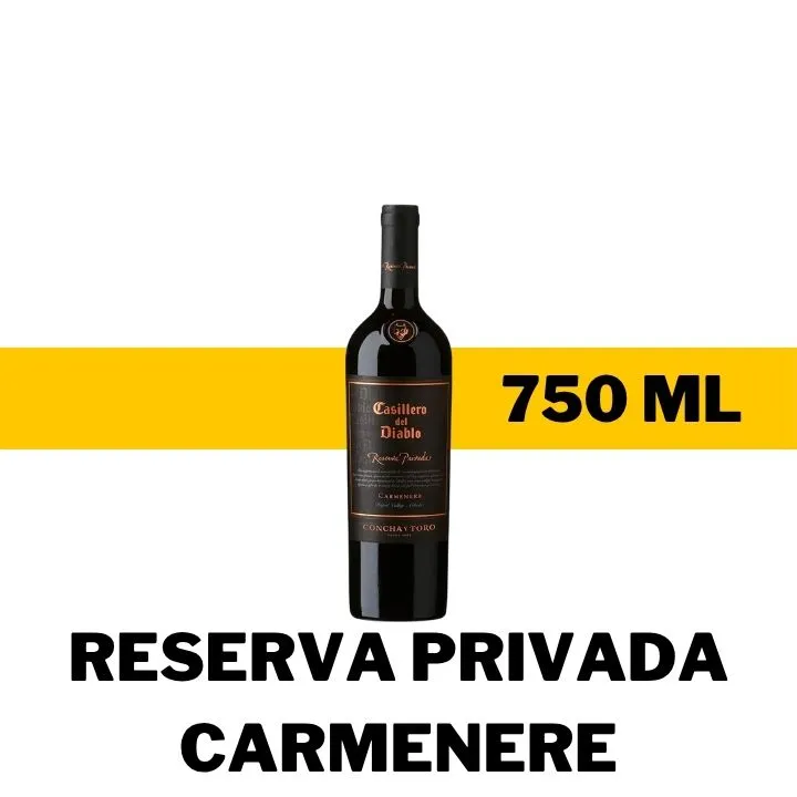 V.T.C. CASILLERO DEL DIABLO RESERVA PRIVADA CARMENERE 750 ML