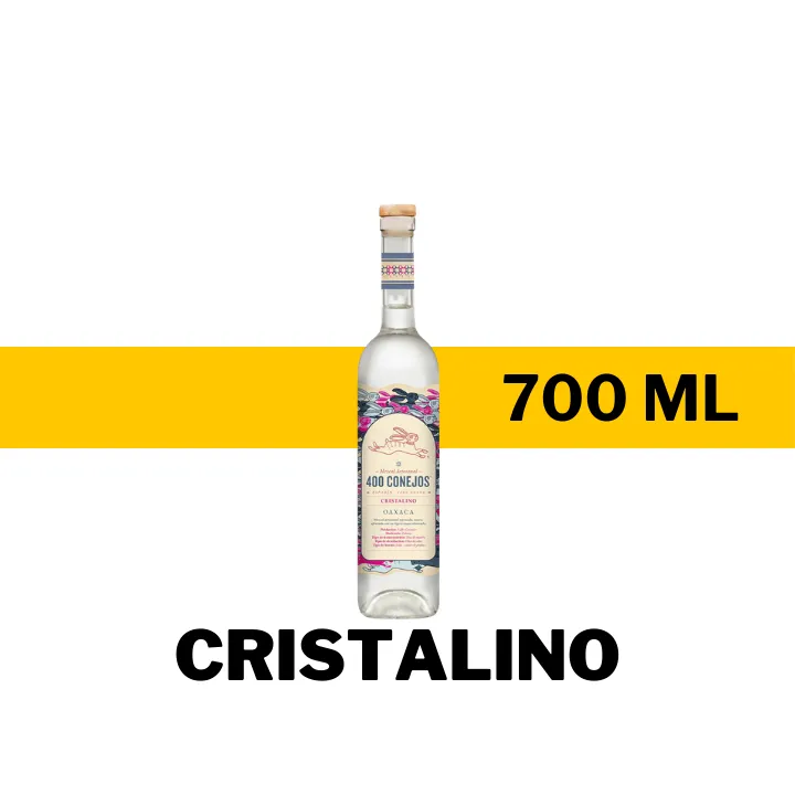 MEZCAL 400 CONEJOS CRISTALINO 700 ML