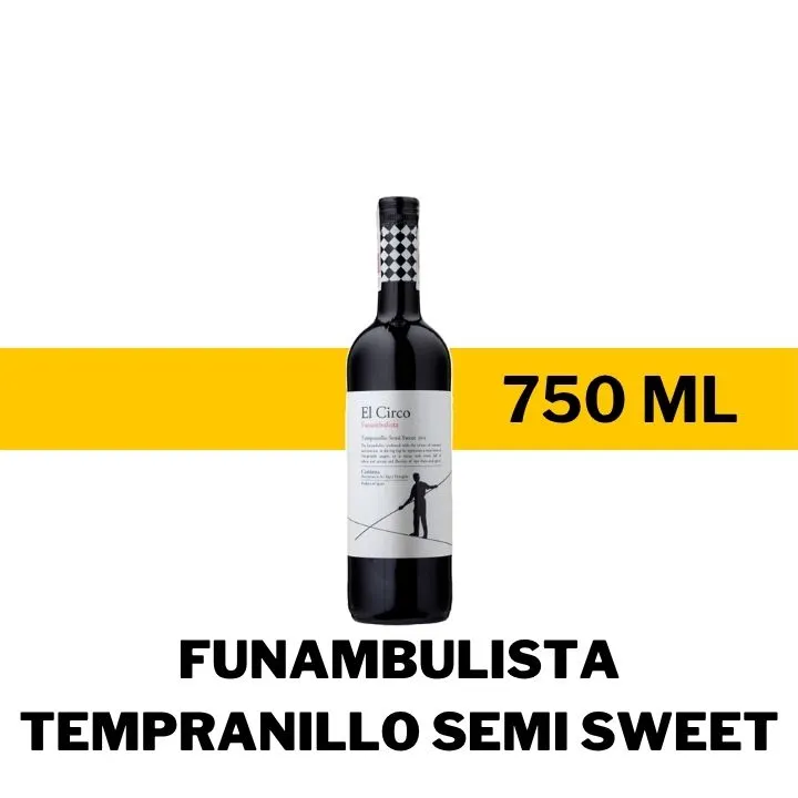 V.T.E. EL CIRCO FUNAMBULISTA TEMPRANILLO SEMI SWEET 750 ML