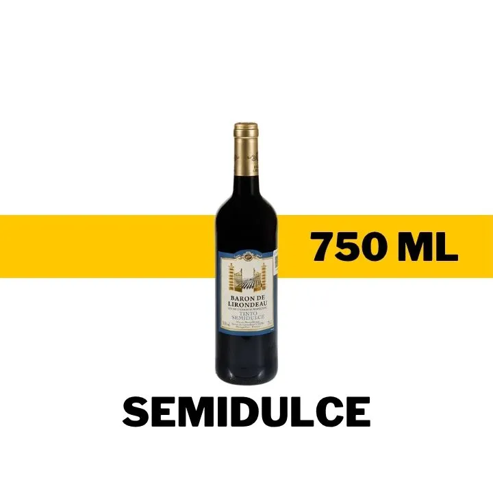 V.T.F. BARON DE LIRONDEAU ROUGE SEMIDULCE 750 ML