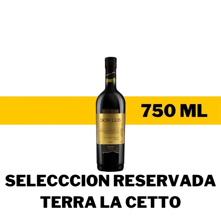 V.T.M. DON LUIS SEL. RES. TERRA LA CETTO 750 ML