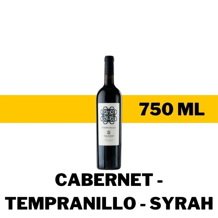 V.T.M. TRES RAÍCES CABERNET - TEMPRANILLO - SYRAH 750 ML