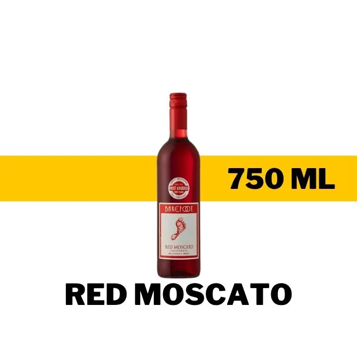 V.T.U. BAREFOOT RED MOSCATO 750 ML