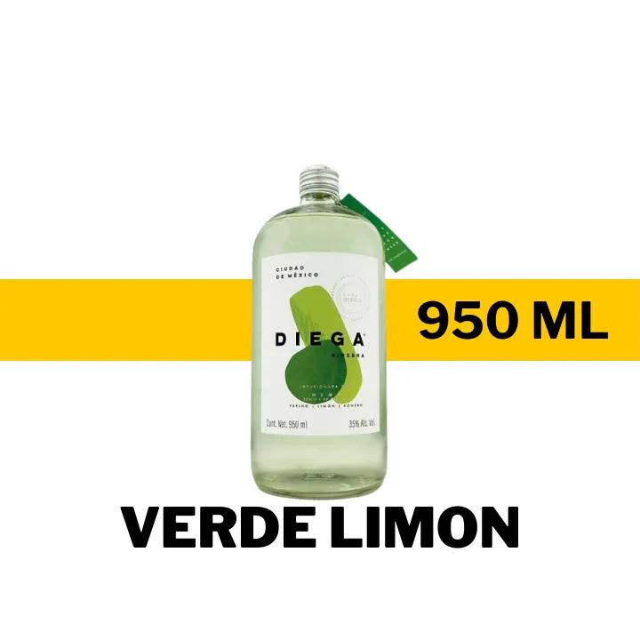 GINEBRA DIEGA VERDE LIMON 950 ML