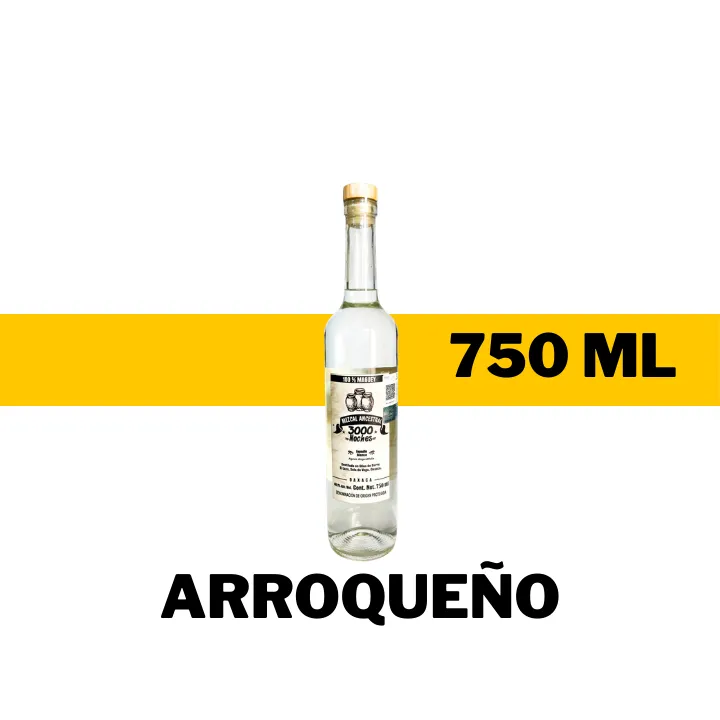 MEZCAL 3000 NOCHES ARROQUEÑO 750 ML