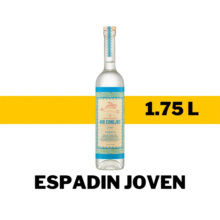 MEZCAL 400 CONEJOS ESPADIN JOVEN 1.75 L