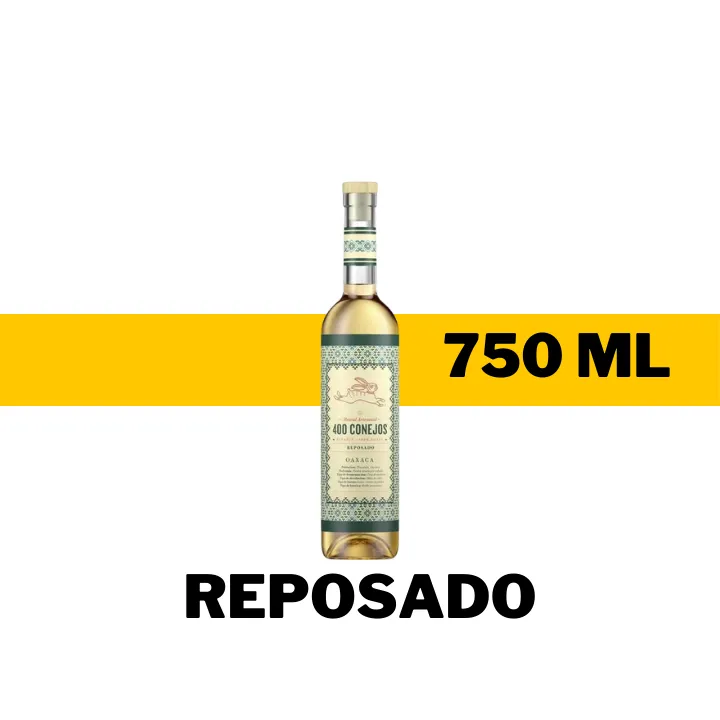 MEZCAL 400 CONEJOS REPOSADO 750 ML