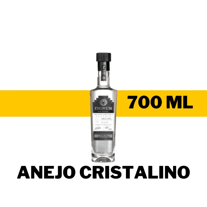 MEZCAL ZIGNUM ESPADIN AÑEJO CRISTALINO 700 ML