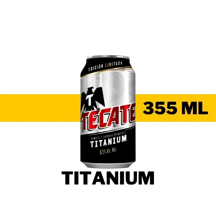 CERVEZ TECATE TITANIUM 355 ML - LATA