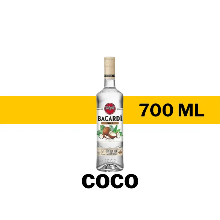RON BACARDI LICOR SABOR COCO 700 ML