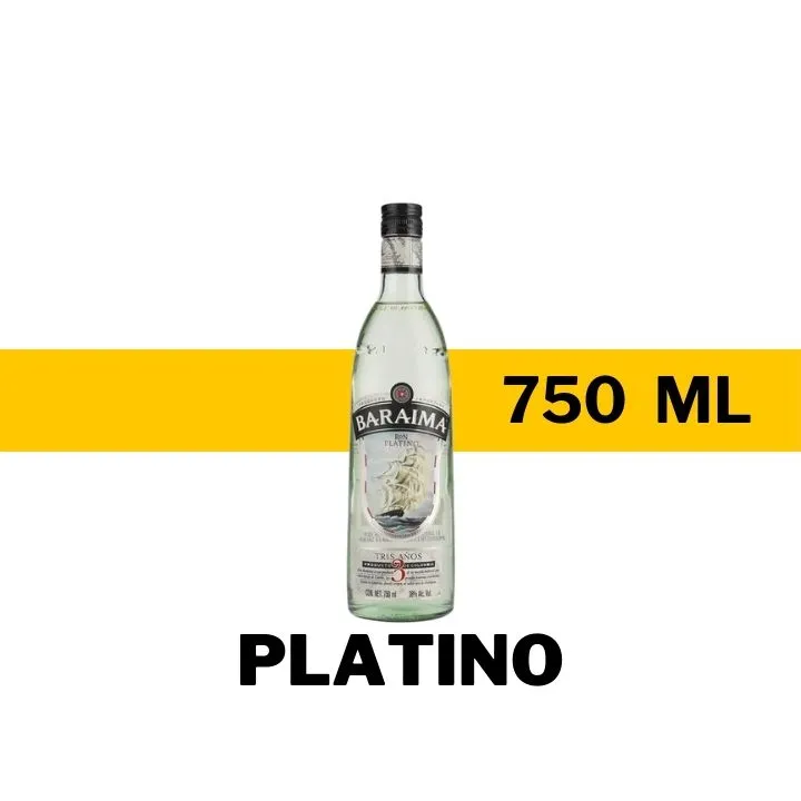 RON BARAIMA PLATINO 3 AÑOS 750 ML