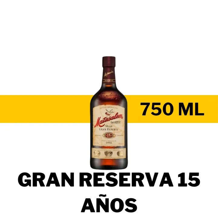 RON MATUSALEM GRAN RESERVA 15 AÑOS 750 ML