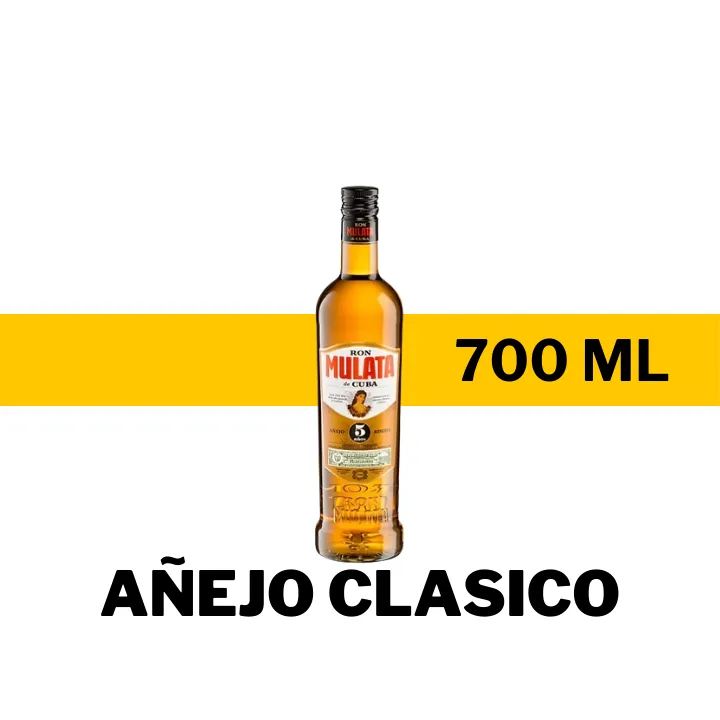 RON MULATA DE CUBA AÑEJO CLASICO 700 ML