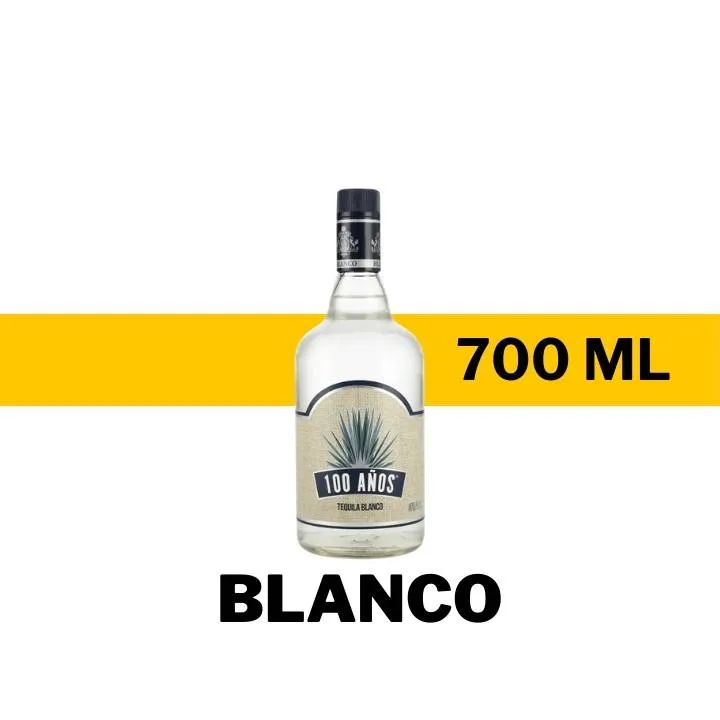 TEQUILA 100 AÑOS BLANCO 700 ML