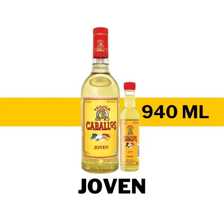 TEQUILA 3 CABALLOS JOVEN 940 ML