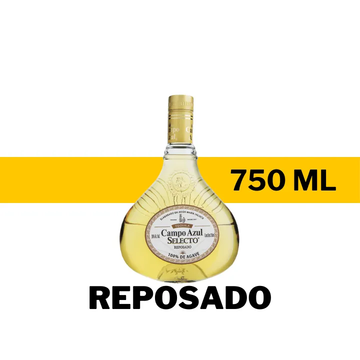TEQUILA CAMPO AZUL REPOSADO 750 ML