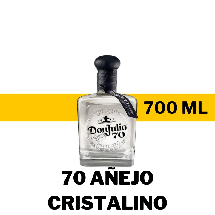 TEQUILA DON JULIO 70 AÑEJO CRISTALINO 700 ML