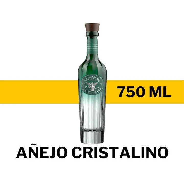 TEQUILA GRAN CENTENARIO AÑEJO CRISTALINO 750 ML