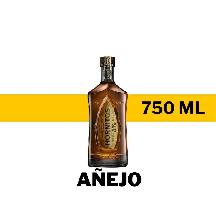 TEQUILA HORNITOS BLACK AÑEJO 750 ML