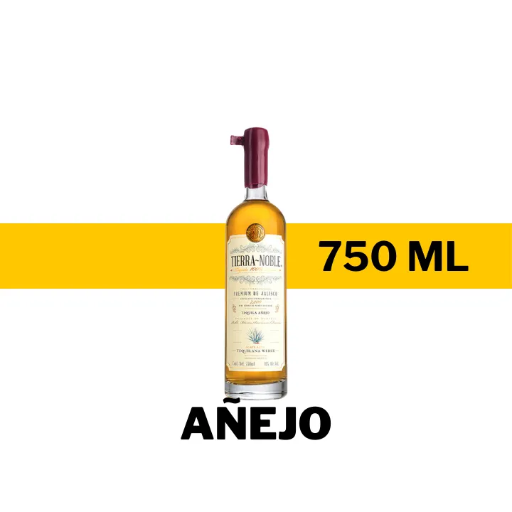 TEQUILA TIERRA NOBLE AÑEJO 750 ML