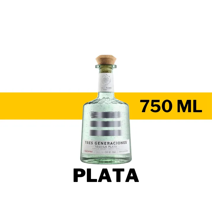TEQUILA TRES GENERACIONES PLATA 750 ML