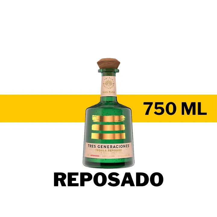 TEQUILA TRES GENERACIONES REPOSADO 750 ML