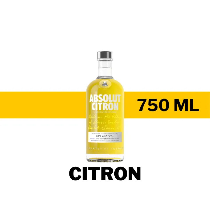 VODKA ABSOLUT CITRON 750ML