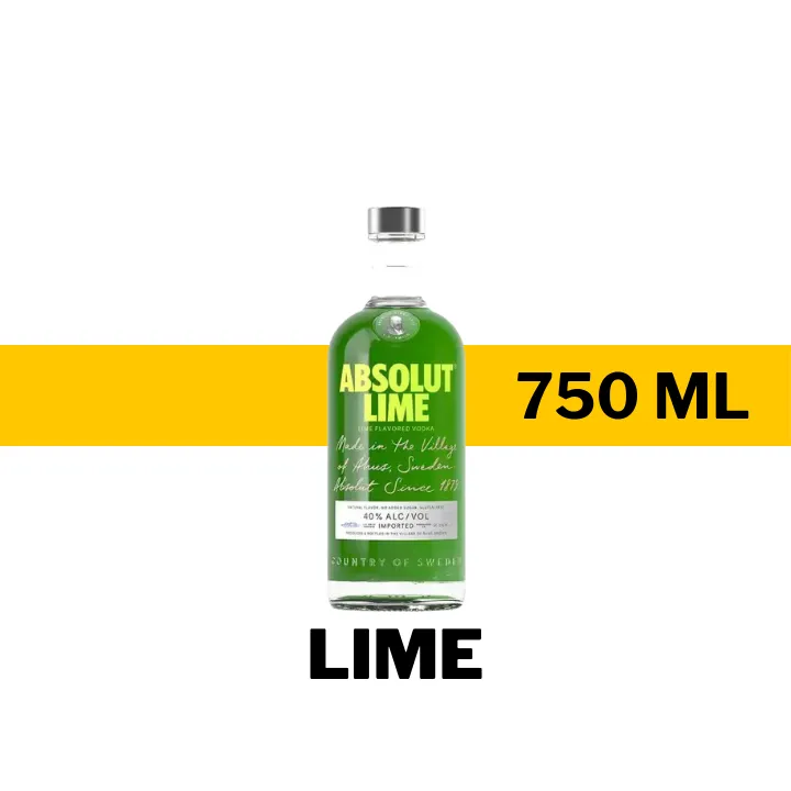 VODKA ABSOLUT LIME 750 ML