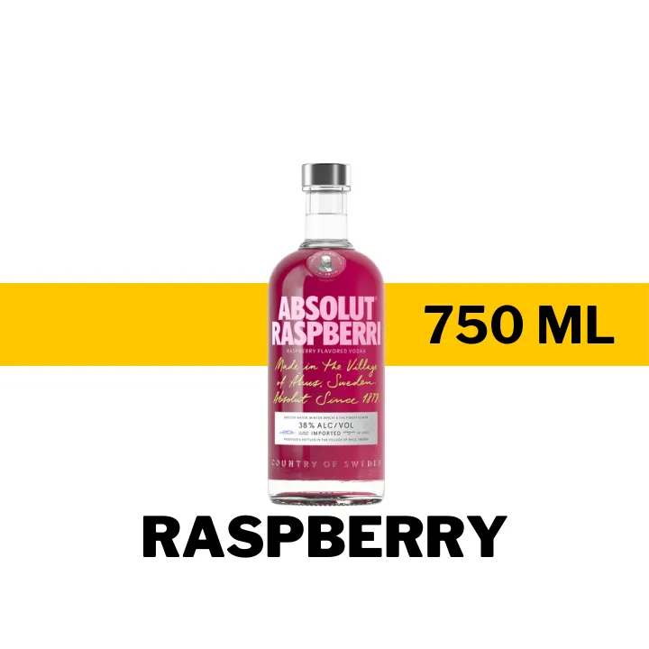 VODKA ABSOLUT RASPBERRY 750 ML
