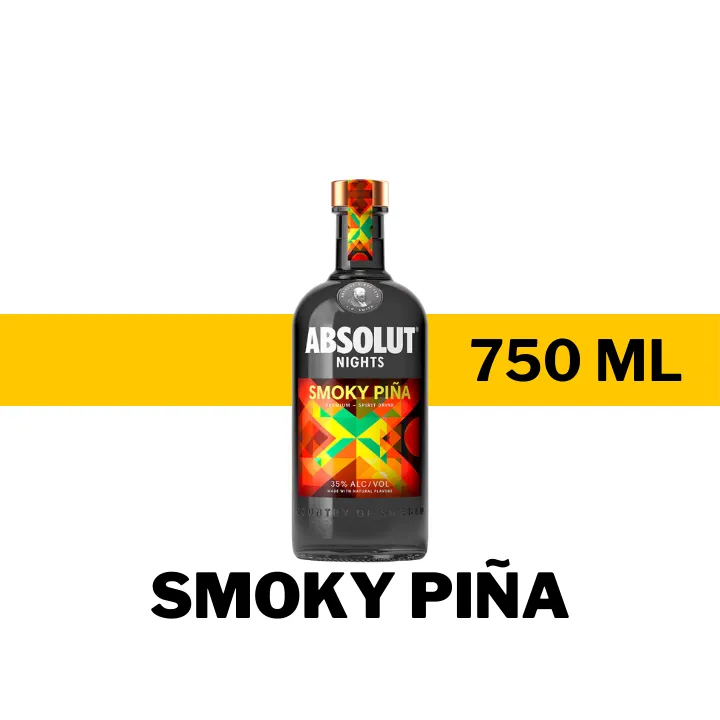 VODKA ABSOLUT SMOKY PIÑA 750 ML