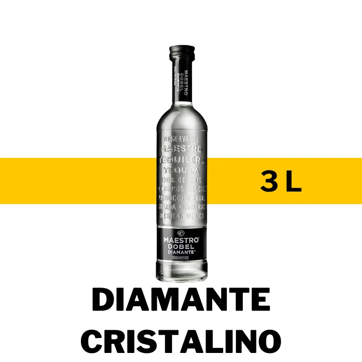 TEQUILA MAESTRO DOBEL DIAMANTE CRISTALINO 3 L 