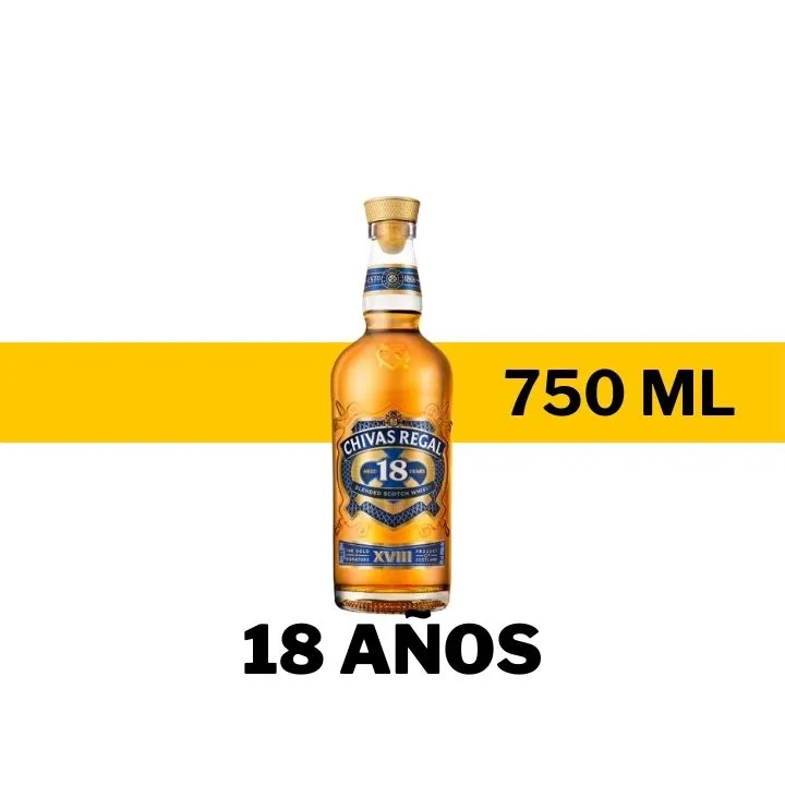 WHISKY CHIVAS REGAL 18 AÑOS 750 ML