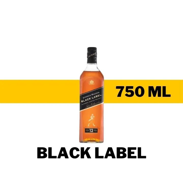 WHISKY JOHNNIE WALKER BLACK LABEL 750 ML